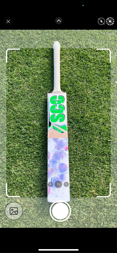 BatFit AI app: camera capturing the bat and Impact Sheet